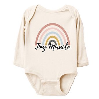 Tiny Miracle Rainbow - Infant Long Sleeve Bodysuit