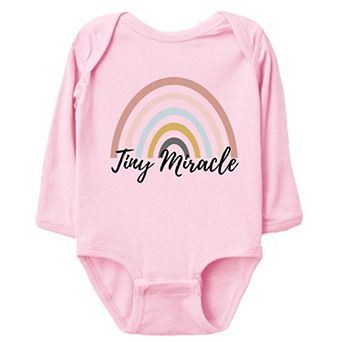 Tiny Miracle Rainbow - Infant Long Sleeve Bodysuit