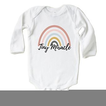 Tiny Miracle Rainbow - Infant Long Sleeve Bodysuit