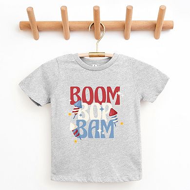 Boom Bop Bam Firework - Youth Short Sleeve Graphic T-Shirt