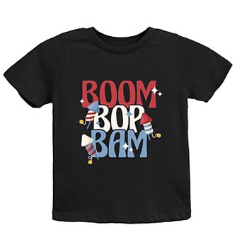 Boom Bop Bam Firework - Youth Short Sleeve Graphic T-Shirt