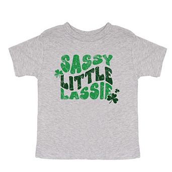 Sassy Little Lassie Bubble Letter - Toddler Short Sleeve Graphic T-Shirt