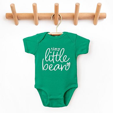 Tiny Little Bean - Infant Short Sleeve Graphic Bodysuit