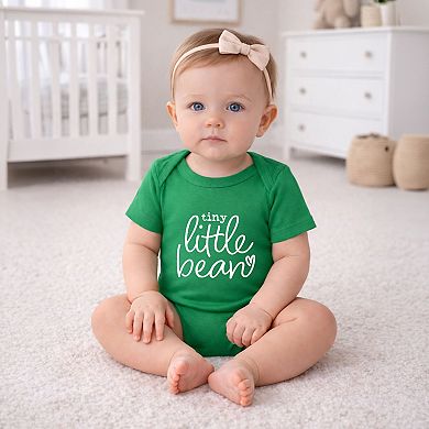 Tiny Little Bean - Infant Short Sleeve Graphic Bodysuit