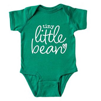 Tiny Little Bean - Infant Short Sleeve Graphic Bodysuit