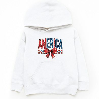 Coquette America Checkered - Youth Graphic Hoodie