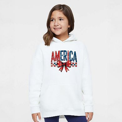 Coquette America Checkered - Youth Graphic Hoodie