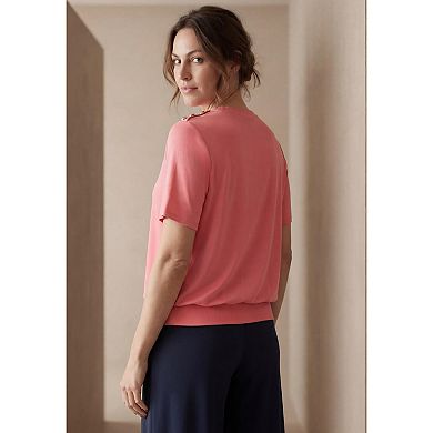 Jessica London Women's Plus Size Blouson Top