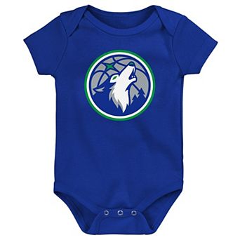 Newborn Outerstuff Blue Minnesota Timberwolves Primary Logo Bodysuit