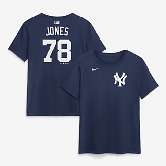 Women's Nike Spencer Jones Navy New York Yankees Home Name & Number T-Shirt