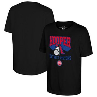 Youth Stadium Essentials Black Detroit Pistons Most Valuable Mascot T-Shirt