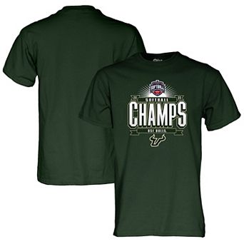 Unisex Blue 84 Green South Florida Bulls 2026 American Conference Softball Tournament Champions T-Shirt