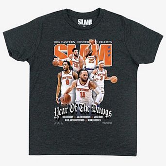 Youth SLAM Black New York Knicks 2026 NBA Eastern Conference Champions Cover T-Shirt