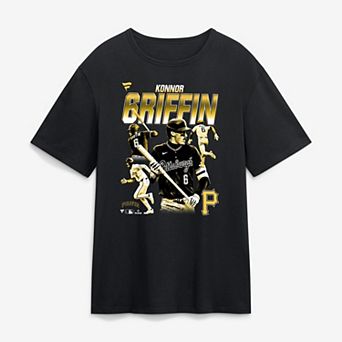 Men's Fanatics Konnor Griffin Black Pittsburgh Pirates Big & Tall Player Graphic T-Shirt