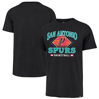 Men's '47 Black San Antonio Spurs Big & Tall Courtside Franklin T-Shirt