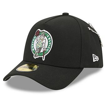 Men's New Era Black Boston Celtics 2026 NBA Draft On-Stage Crystal A-Frame 59FORTY Fitted Hat