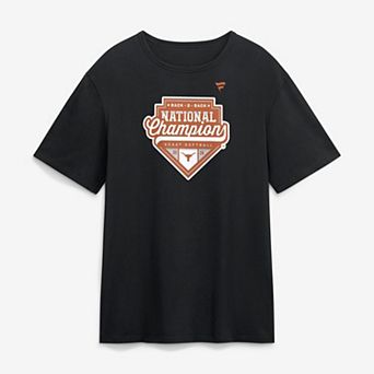 Men's Fanatics Black Texas Longhorns 2026 NCAA Softball Women's College World Series Back-to-Back National Champions T-Shirt