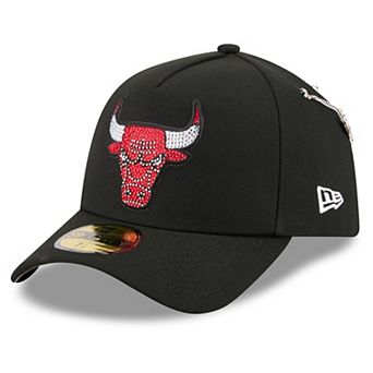 Men's New Era Black Chicago Bulls 2026 NBA Draft On-Stage Crystal A-Frame 59FORTY Fitted Hat