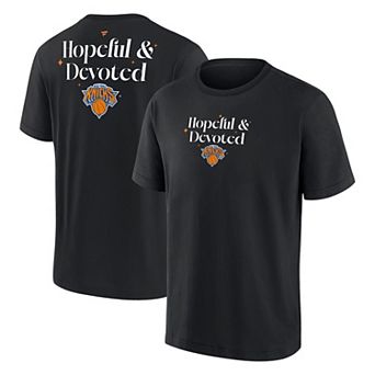 Men's Fanatics Black New York Knicks Hopeful & Devoted Heavyweight T-Shirt