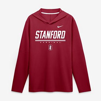 Men's Nike Cardinal Stanford Cardinal 2026 Sideline Lightweight Long Sleeve Hooded Dri-FIT Top