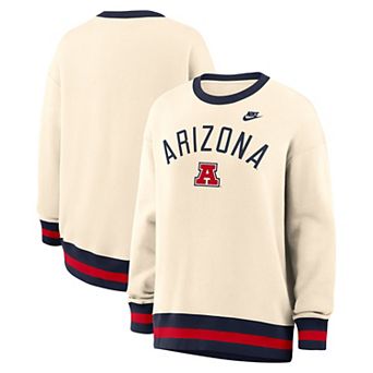 Women's Nike Natural Arizona Wildcats Oversized Legacy Arch Phoenix Sweatshirt