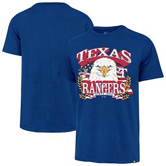 Men's '47 Royal Texas Rangers Americana Eagle T-Shirt