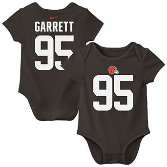 Infant Nike Myles Garrett Brown Cleveland Browns Name & Number Bodysuit