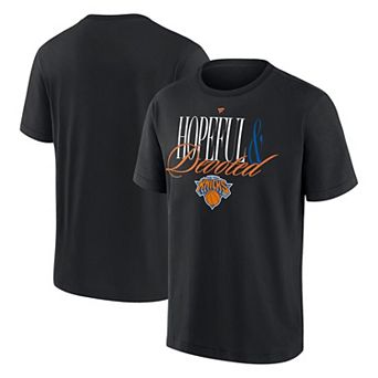 Men's Fanatics Black New York Knicks Devoted Heavyweight T-Shirt