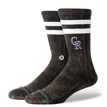 Unisex Stance Black Colorado Rockies Rotation Crew Socks