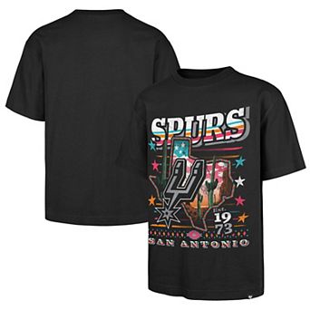 Men's '47 Black San Antonio Spurs Big & Tall State Of Texas Franklin T-Shirt