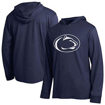 Men's Champion Navy Penn State Nittany Lions Tonal All-Star Long Sleeve Hooded T-Shirt