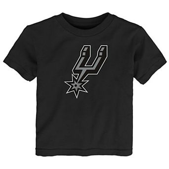 Toddler Outerstuff Black San Antonio Spurs Primary Logo T-Shirt