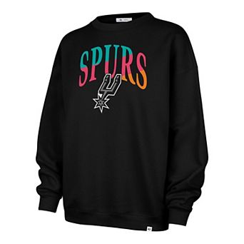 Women's '47 Black San Antonio Spurs Imprint Oversized Sweatshirt