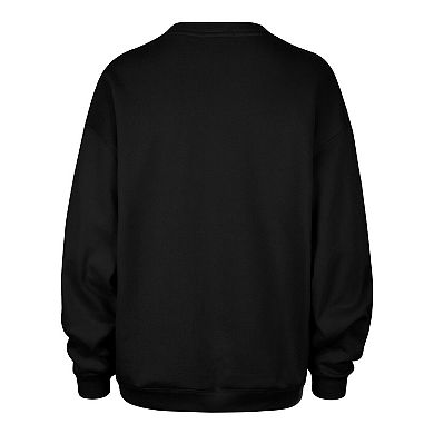 Women's '47 Black San Antonio Spurs Imprint Oversized Sweatshirt