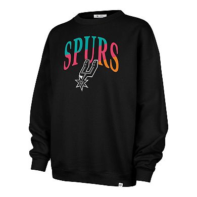 Women's '47 Black San Antonio Spurs Imprint Oversized Sweatshirt