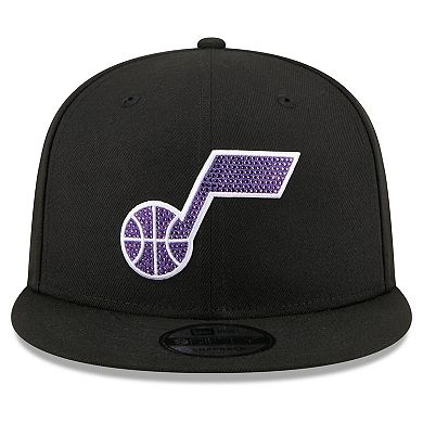 Men's New Era Black Utah Jazz 2026 NBA Draft Crystal 9FIFTY Snapback Hat