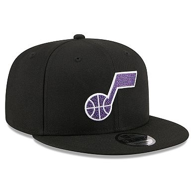 Men's New Era Black Utah Jazz 2026 NBA Draft Crystal 9FIFTY Snapback Hat