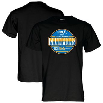 Unisex Blue 84 Black UCLA Bruins 2026 Big Ten Baseball Tournament Champions Locker Room T-Shirt