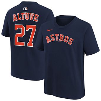 Youth Nike Jose Altuve Navy Houston Astros Name & Number T-Shirt
