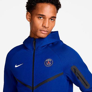 Men's Nike Royal Paris Saint-Germain Tech Fleece Windrunner Raglan Full-Zip Hoodie