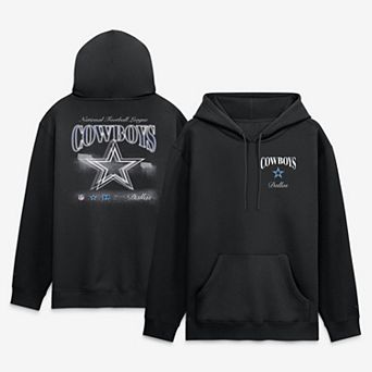Men's Fanatics Black Dallas Cowboys Back Logo Fleece Hoodie