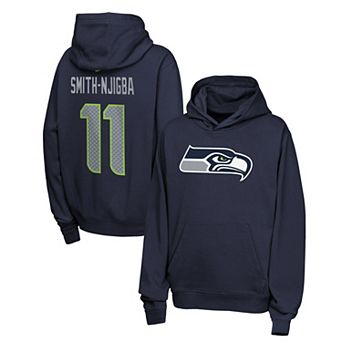 Youth Nike Jaxon Smith-Njigba College Navy Seattle Seahawks Name & Number Club Fleece Hoodie