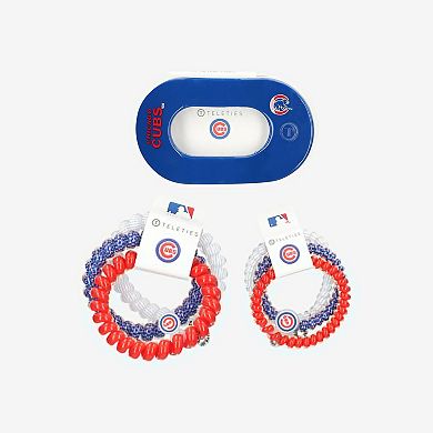Chicago Cubs Seven-Pack Hair Ties Bundle Set