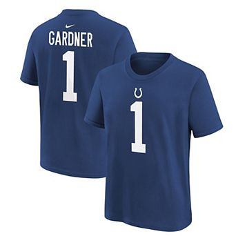 Youth Nike Ahmad Sauce Gardner Royal Indianapolis Colts Player Name & Number T-Shirt