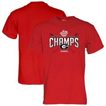 Unisex Blue 84 Red Georgia Bulldogs 2026 SEC Baseball Tournament Champions Locker Room T-Shirt