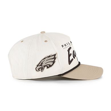 Men's '47 Natural/Tan Philadelphia Eagles Neutral Terrain Hitch Rope Adjustable Hat
