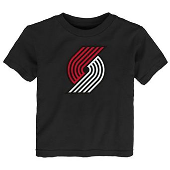 Toddler Outerstuff Black Portland Trail Blazers Primary Logo T-Shirt