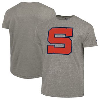 Men's Champion Heather Gray Syracuse Orange Vintage Triumph Tri-Blend T-Shirt