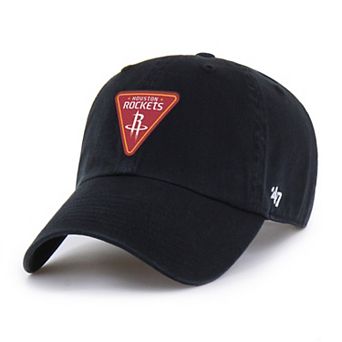 Men's '47 Black Houston Rockets Alternate Clean Up Adjustable Hat