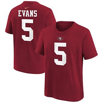 Youth Nike Mike Evans Scarlet San Francisco 49ers Name & Number T-Shirt